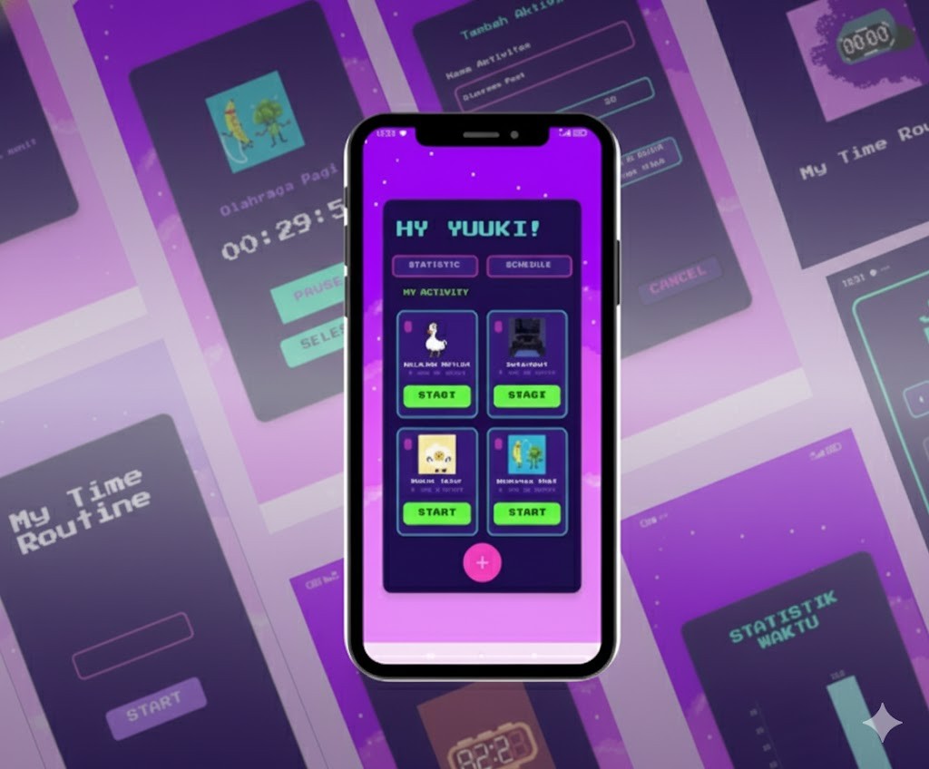 My Time Routine: Cyberpunk Productivity App